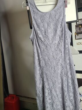 Speechless Lavender Lace Midi Dress